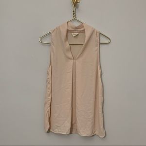 ELLE black and pink floral ruffle sleeveless blous